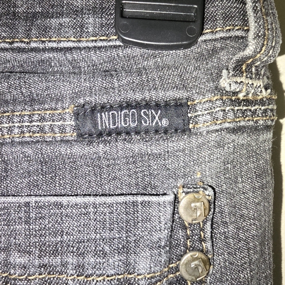 Indigo Six Bootcut Sexy Stretch Jeans Pants Denim Dark Wash Size 1 - Picture 6 of 8